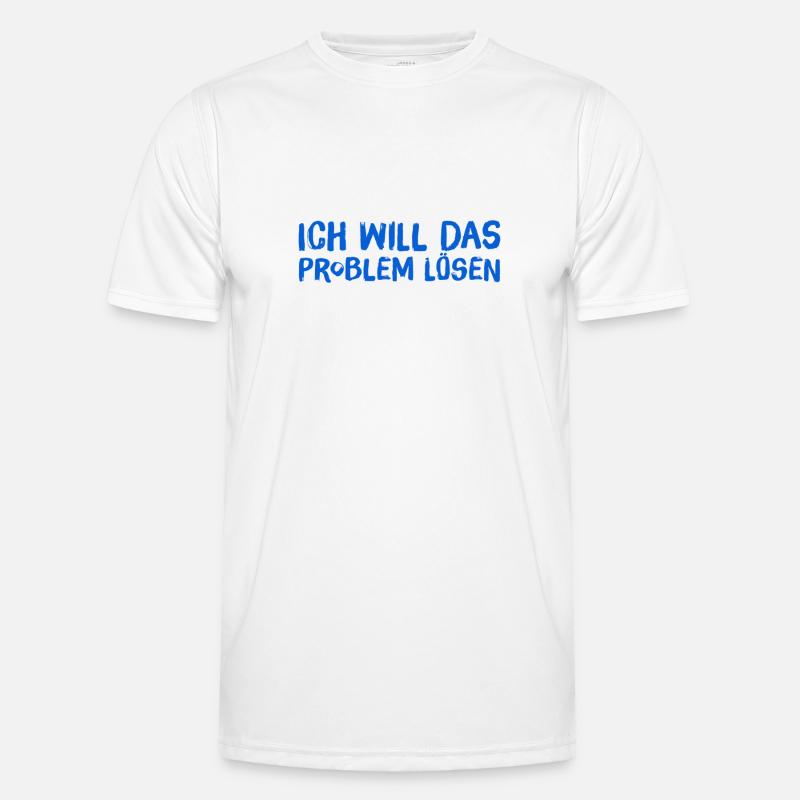 ich will das Problem lösen - Männer Funktions-T-Shirt - Weiß