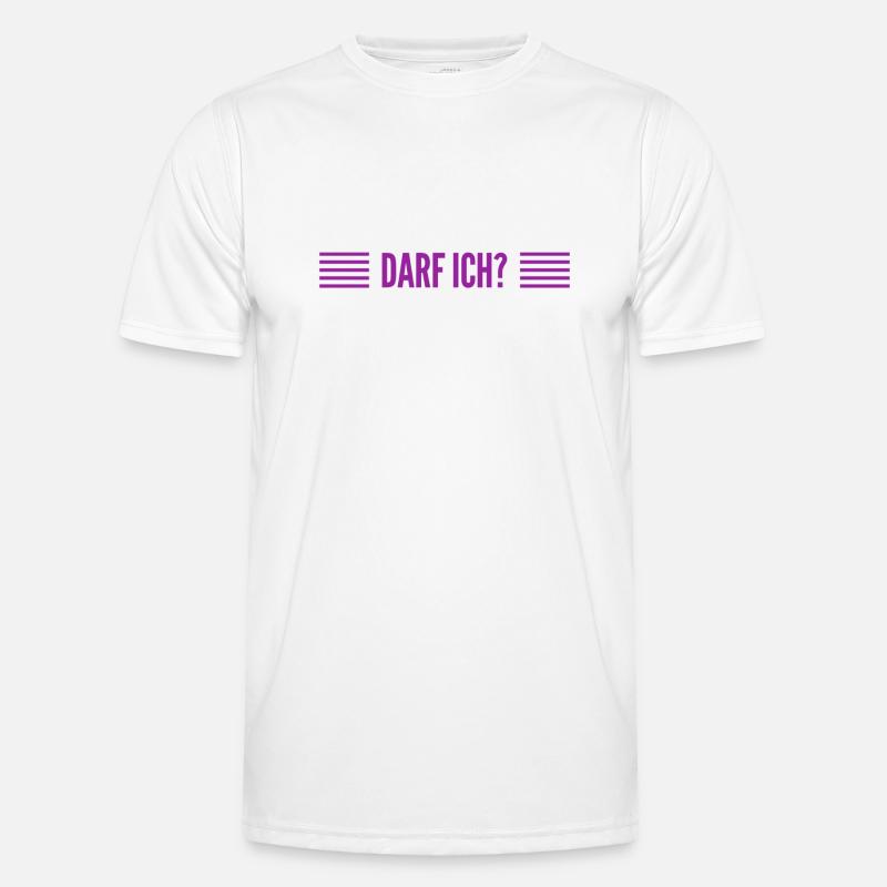 darf ich das machen? - Männer Funktions-T-Shirt - Weiß