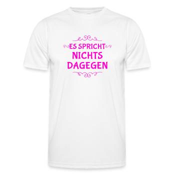 geht klar - Männer Funktions-T-Shirt - Weiß - Vorne - AI Model Male 178 dark (178cm)
