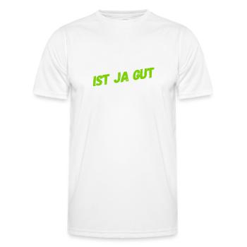 bleib locker - Männer Funktions-T-Shirt - Weiß - Vorne - AI Model Male 178 dark (178cm)