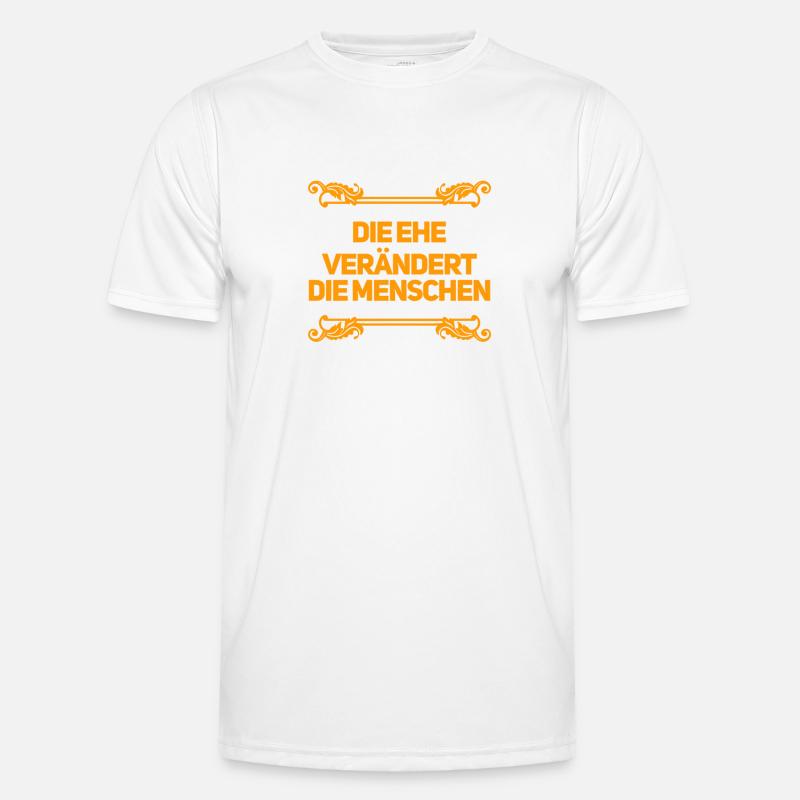 die Ehe bringt Veränderung - Männer Funktions-T-Shirt - Weiß