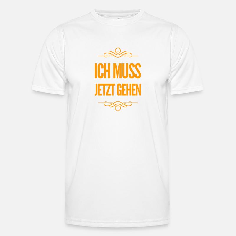 ich schwing die Hufe - Männer Funktions-T-Shirt - Weiß