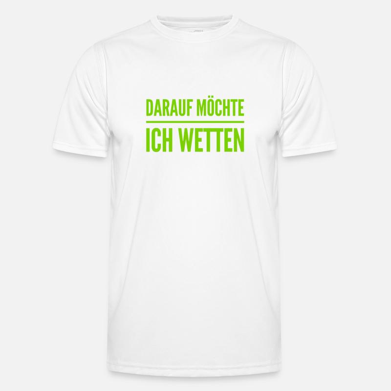 wetten wir? - Männer Funktions-T-Shirt - Weiß