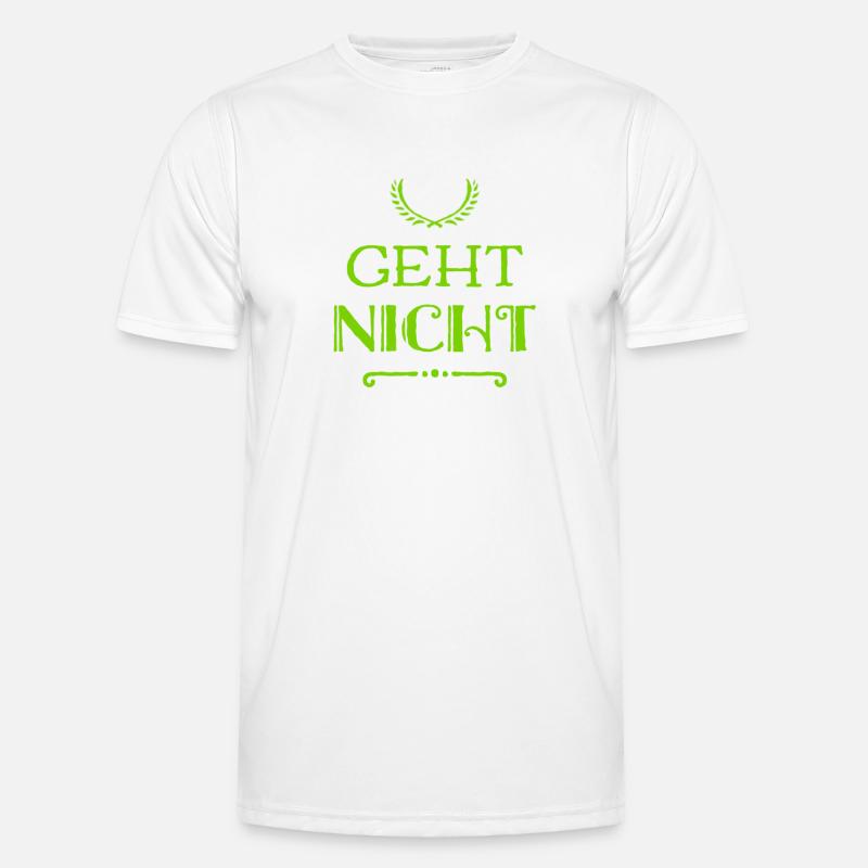 ich will nicht Männer Funktions-T-Shirt