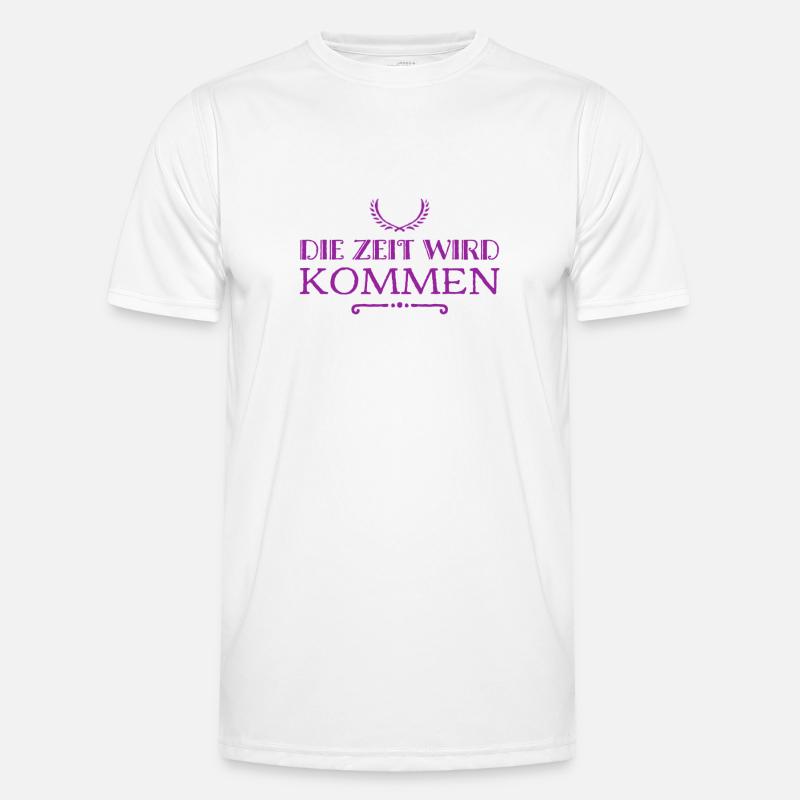 die Zeit wird kommen - Männer Funktions-T-Shirt - Weiß