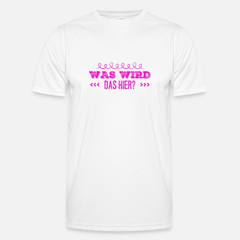 was könnte das werden? - Männer Funktions-T-Shirt - Weiß
