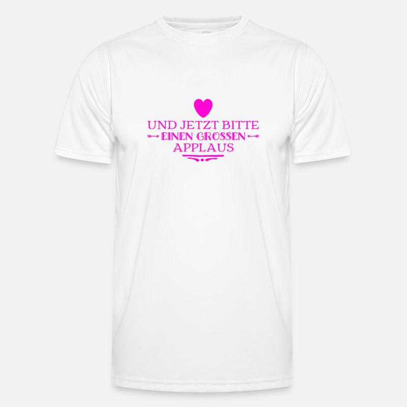 applaudieren sie bitte - Männer Funktions-T-Shirt - Weiß