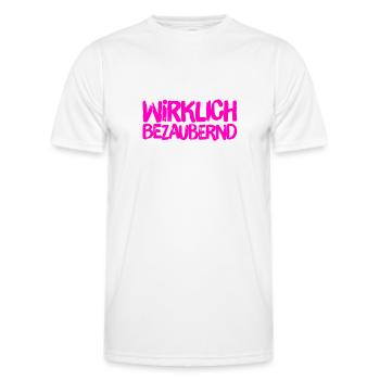 ich bin total bezaubernd - Männer Funktions-T-Shirt - Weiß - Vorne - AI Model Male 178 dark (178cm)