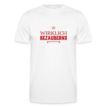 richtig bezaubernd - Männer Funktions-T-Shirt - Weiß - Vorne - AI Model Male 178 dark (178cm)