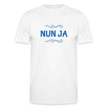 was soll ich sagen - Männer Funktions-T-Shirt - Weiß - Vorne - AI Model Male 178 dark (178cm)