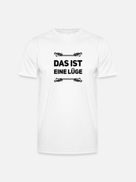 Lügen überall - Männer Funktions-T-Shirt - Weiß