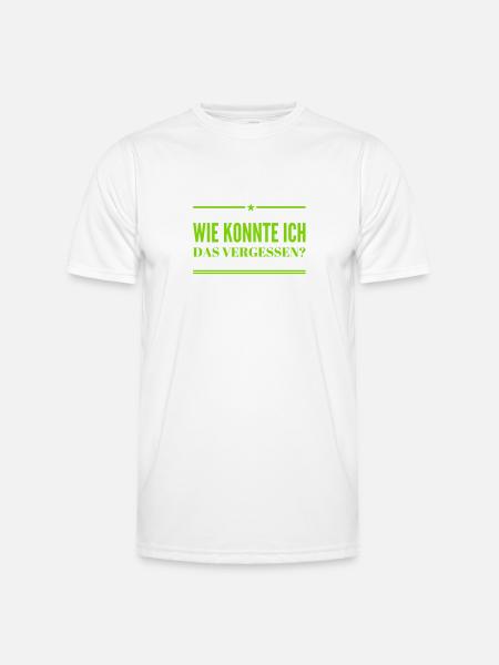 ich bin vergesslich - Männer Funktions-T-Shirt - Weiß