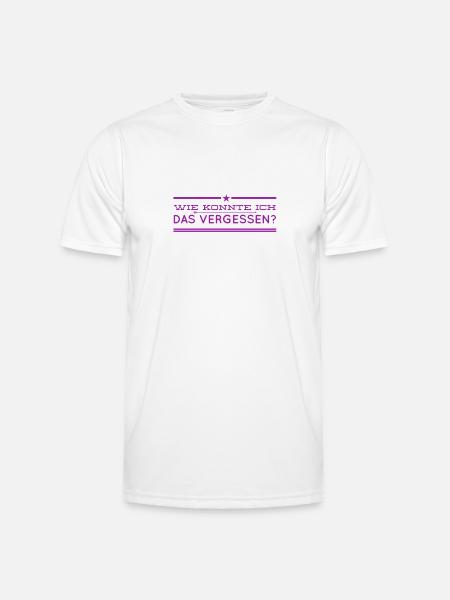 ich bin konfus - Männer Funktions-T-Shirt - Weiß