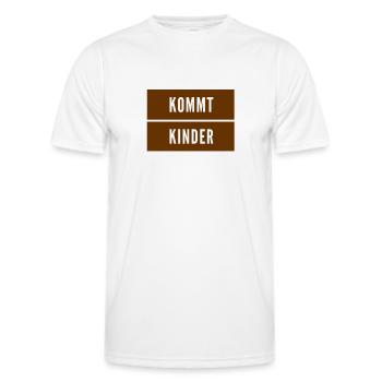 ab die Post - Männer Funktions-T-Shirt - Weiß - Vorne - AI Model Male 178 dark (178cm)