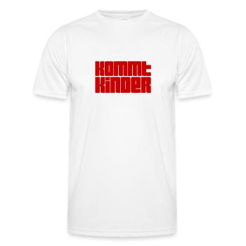 auf geht es - Männer Funktions-T-Shirt - Weiß - Vorne - AI Model Male 178 dark (178cm)