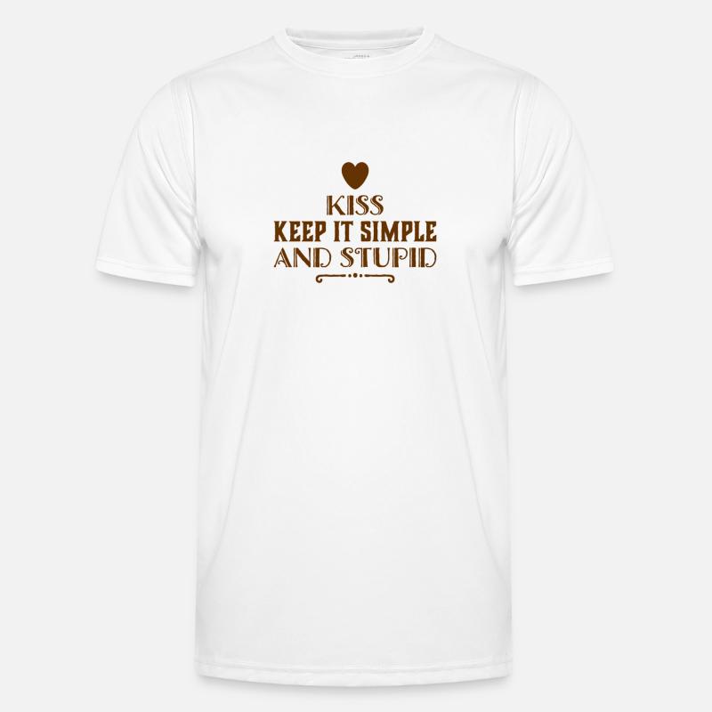 don't complicate it - Men's Functional T-Shirt - white
