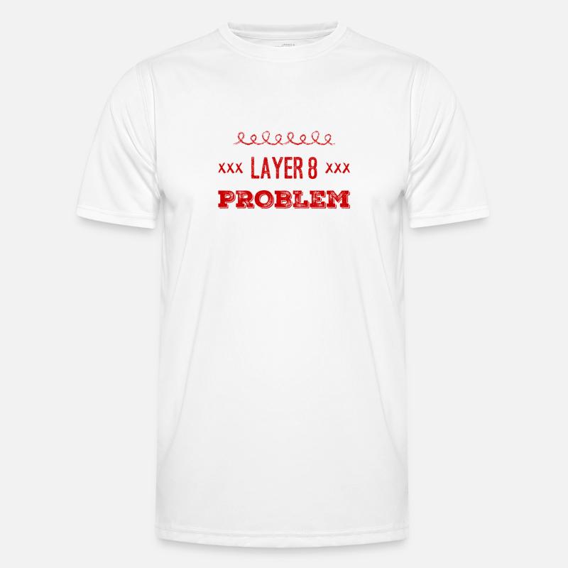 Layer 8 again - Men's Functional T-Shirt - white