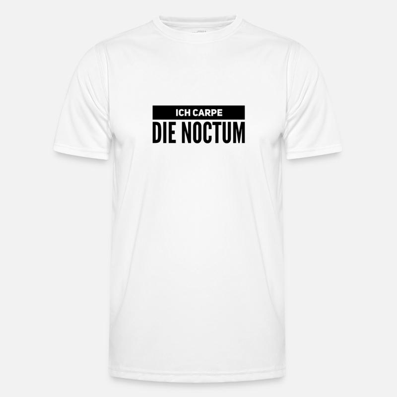 so sieht eine Nachteule aus - Männer Funktions-T-Shirt - Weiß