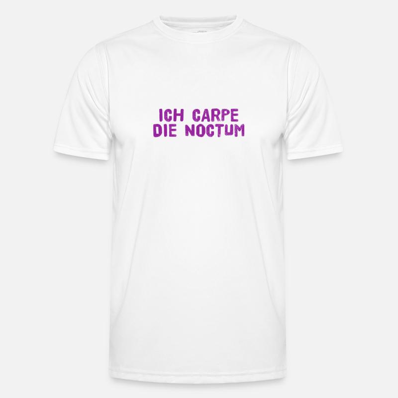 ich bin eine Nachteule - Männer Funktions-T-Shirt - Weiß