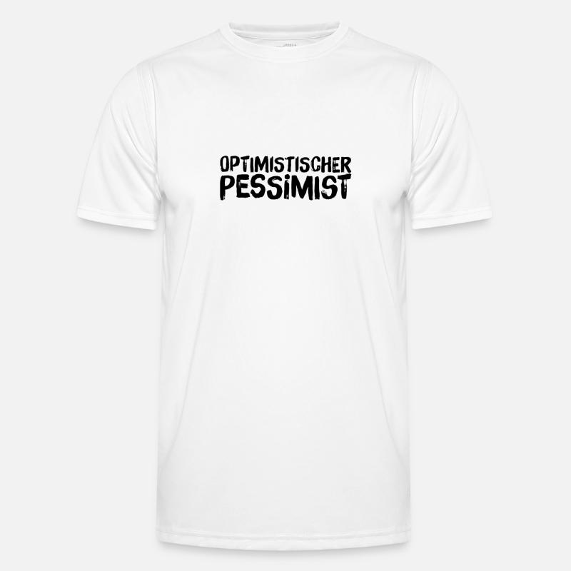 so sieht ein Pessimist aus Männer Funktions-T-Shirt