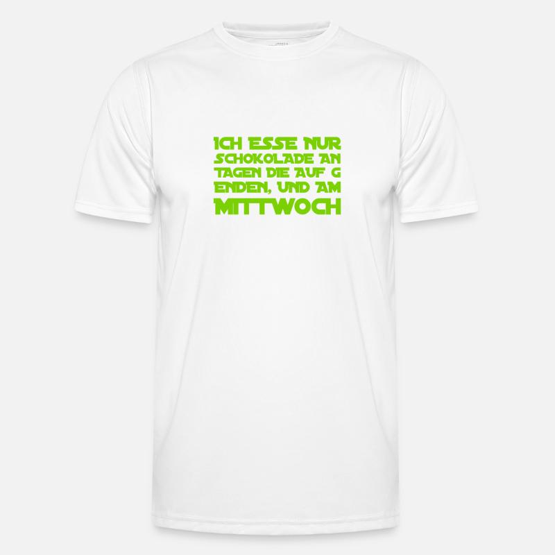 ich mag Schokolade Männer Funktions-T-Shirt