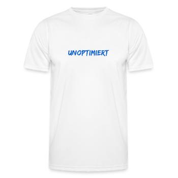 ich möchte mich optimieren - Männer Funktions-T-Shirt - Weiß - Vorne - AI Model Male 178 dark (178cm)