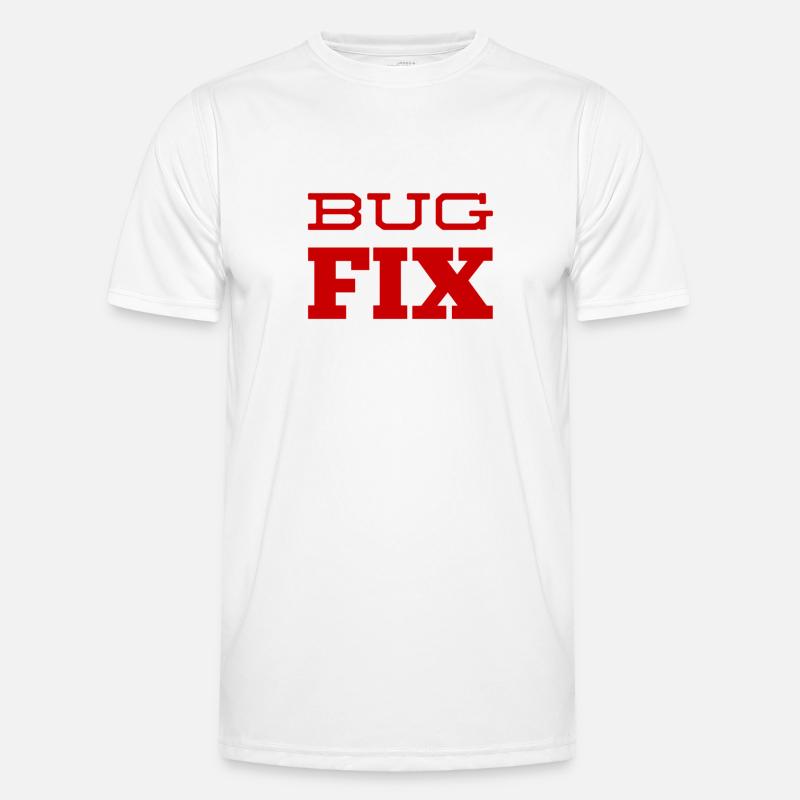 Bugfix ist mein Ding - Männer Funktions-T-Shirt - Weiß