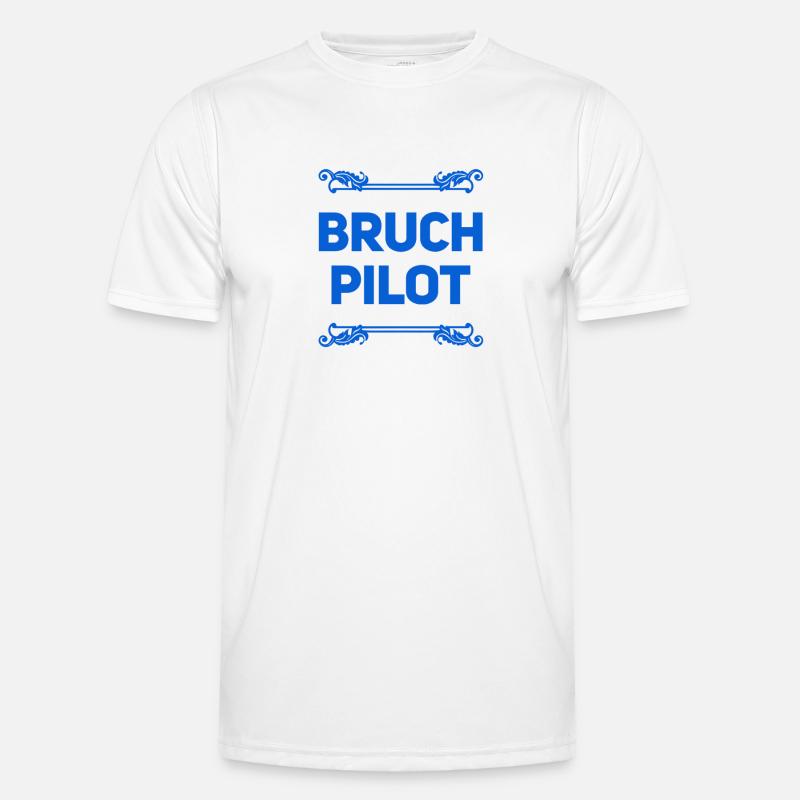 hier ist ein Bruchpilot Männer Funktions-T-Shirt
