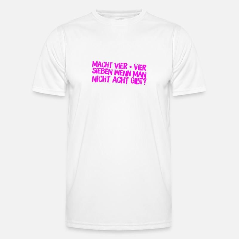Vier plus Vier Männer Funktions-T-Shirt