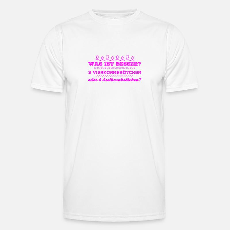 was darf es sein? - Männer Funktions-T-Shirt - Weiß