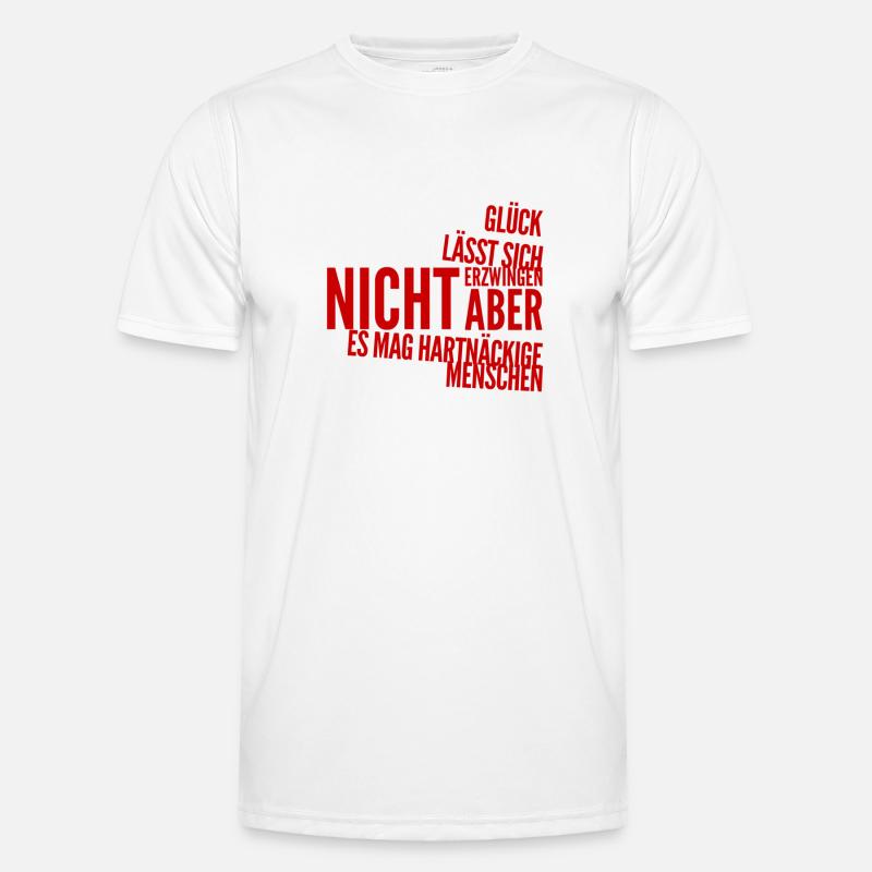 I don't give up - Men's Functional T-Shirt - white
