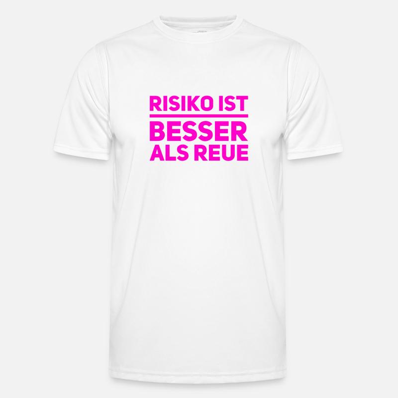 Risk is always possible - Men's Functional T-Shirt - white