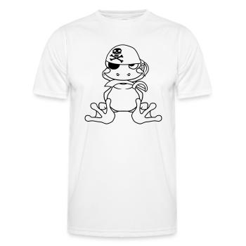 pirate sailor kapitaen sailor saebel raid - T-shirt sport Homme - blanc - Devant - AI Model Male 178 dark (178cm)
