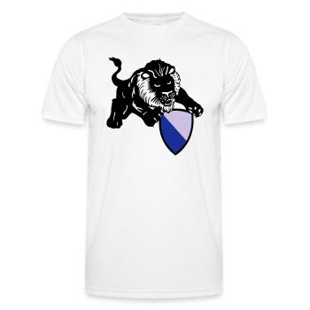 zürich löwe - Männer Funktions-T-Shirt - Weiß - Vorne - AI Model Male 178 dark (178cm)