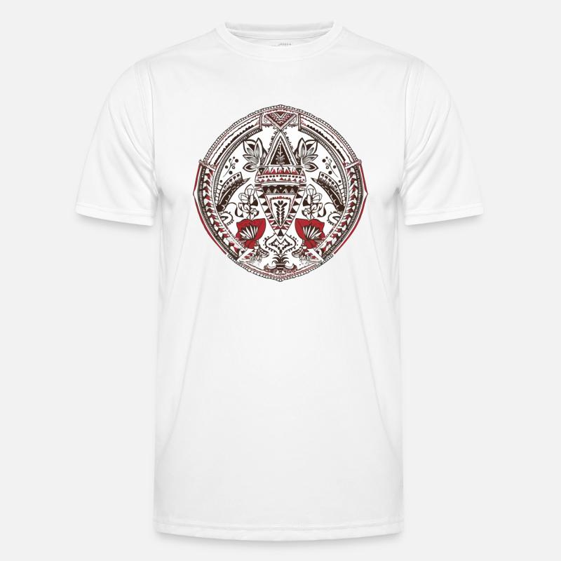 Afrikanische Folklore Männer Funktions-T-Shirt