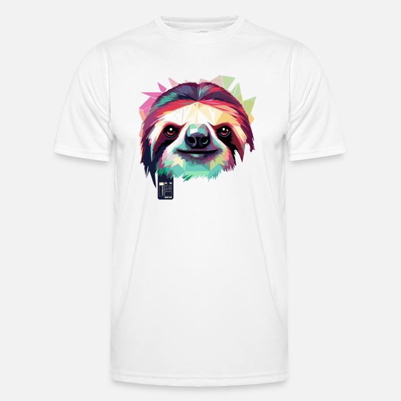 color sloth vector Männer Funktions-T-Shirt
