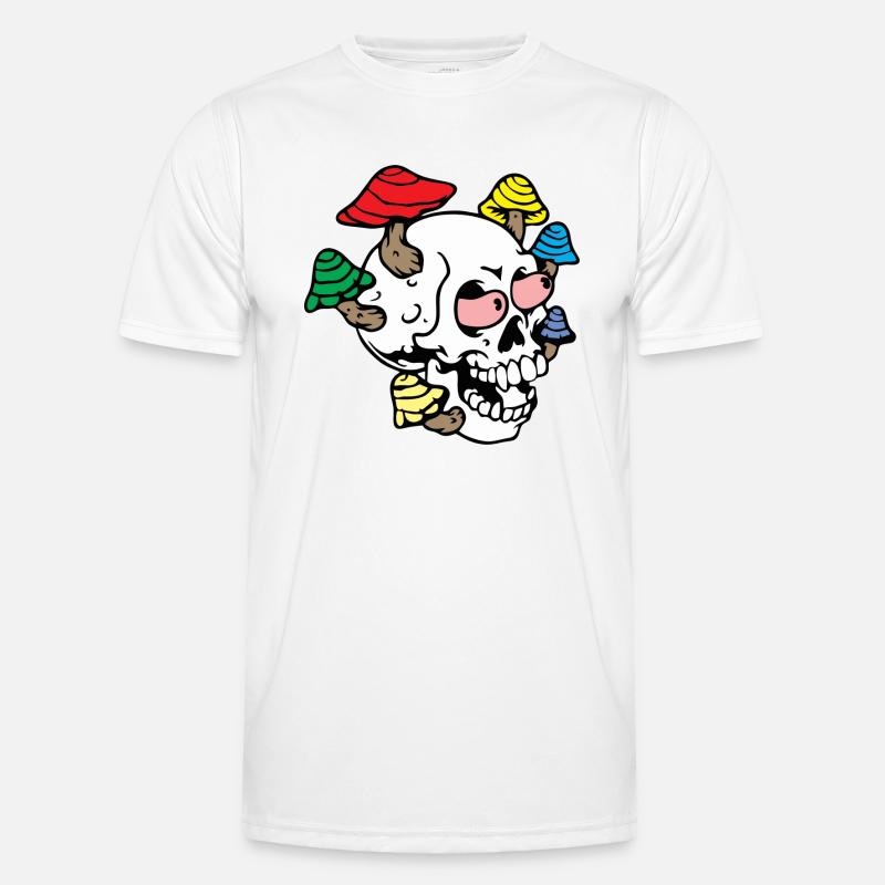 Trippy Skull Psychedelic Men's Functional T-Shirt