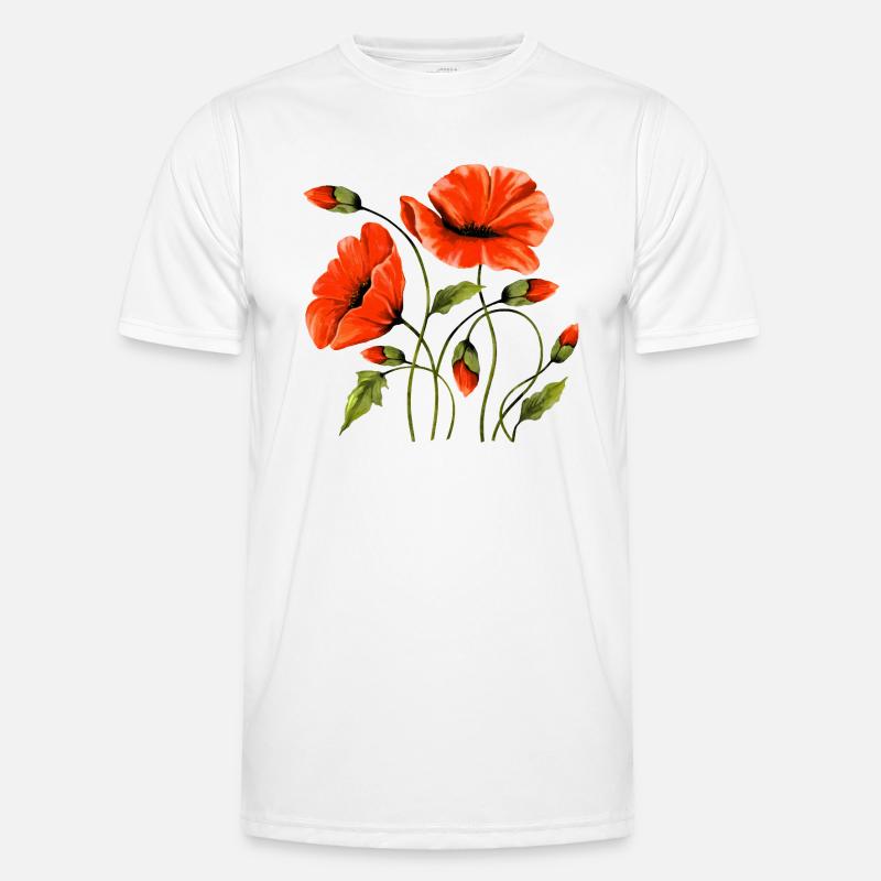 Fleur - T-shirt sport Homme - blanc