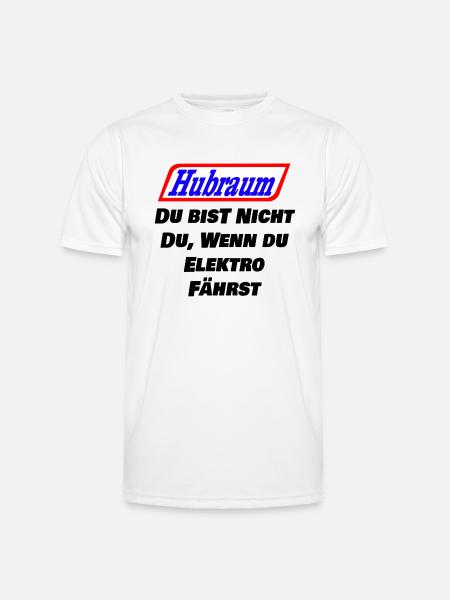 Hubraum Statt Wohnraum - Männer Funktions-T-Shirt - Weiß