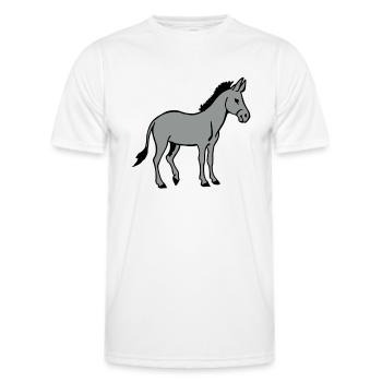 Ass - Men's Functional T-Shirt - white - Front - AI Model Male 178 dark (178cm)