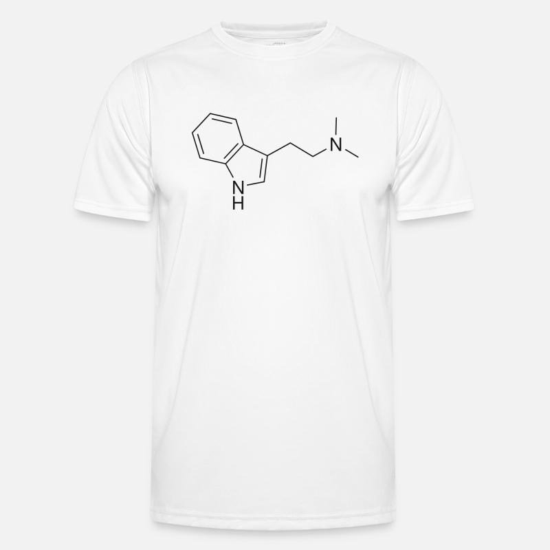 DMT molecule - black - Men's Functional T-Shirt - white