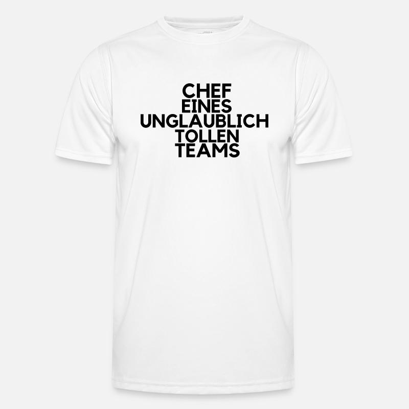 chef tshirt - Männer Funktions-T-Shirt - Weiß