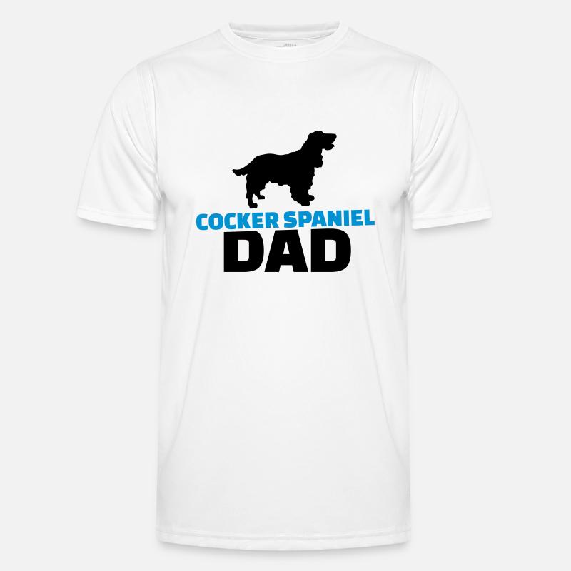 Cocker Spaniel - Männer Funktions-T-Shirt - Weiß