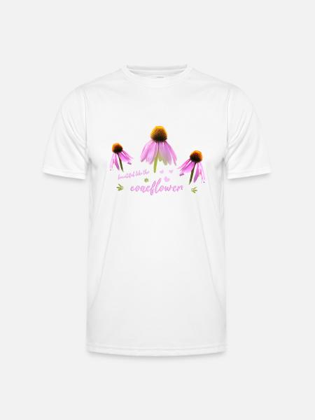 Coneflower Sonnenhut - Men's Functional T-Shirt - white