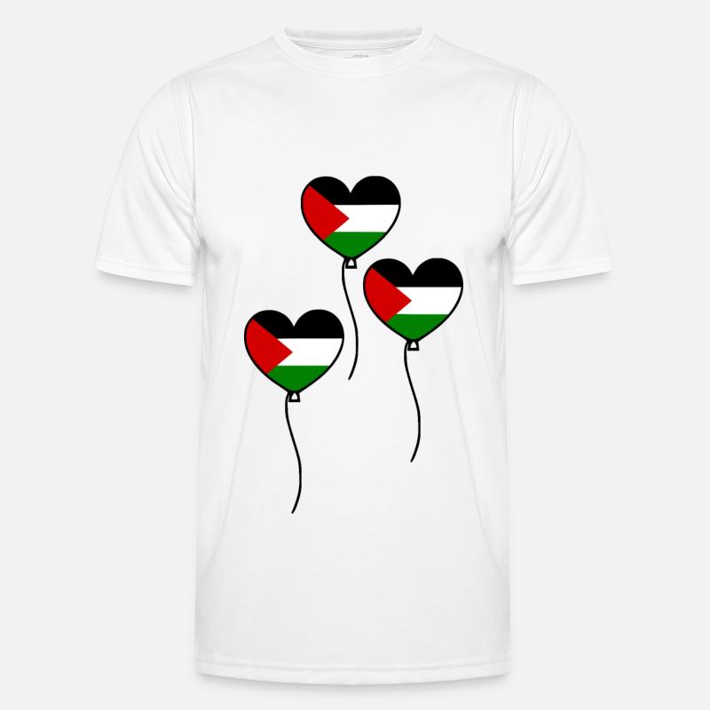 Palästina - Männer Funktions-T-Shirt - Weiß