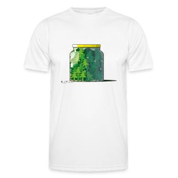 tannenglas - Männer Funktions-T-Shirt - Weiß - Vorne - AI Model Male 178 dark (178cm)