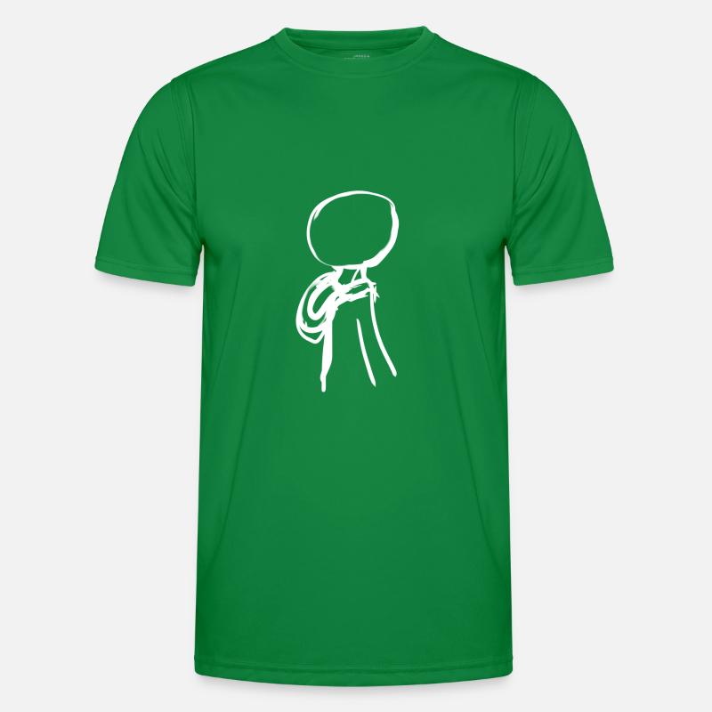 Junge Figur Männer Funktions-T-Shirt