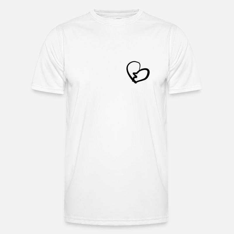 herz gebrochen Männer Funktions-T-Shirt
