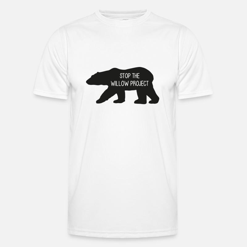 Stop the Willow Project (noir) T-shirt sport Homme