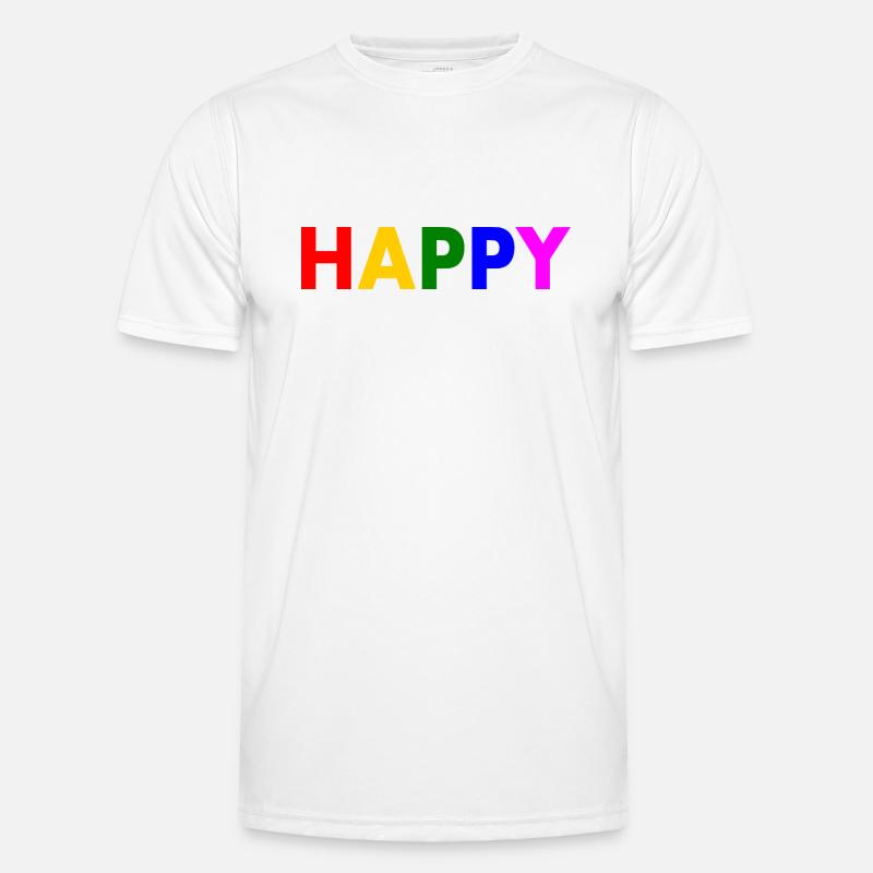 Happy - Men's Functional T-Shirt - white